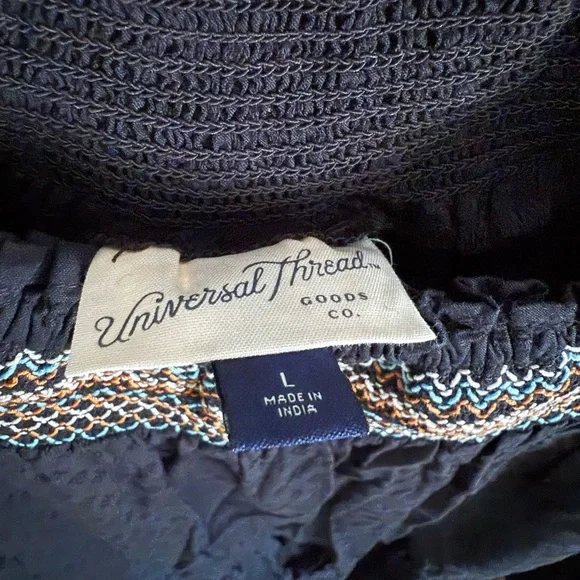 Universal Thread grey Long Sleeve Dress with Brown Accents - Picture 3 of 5